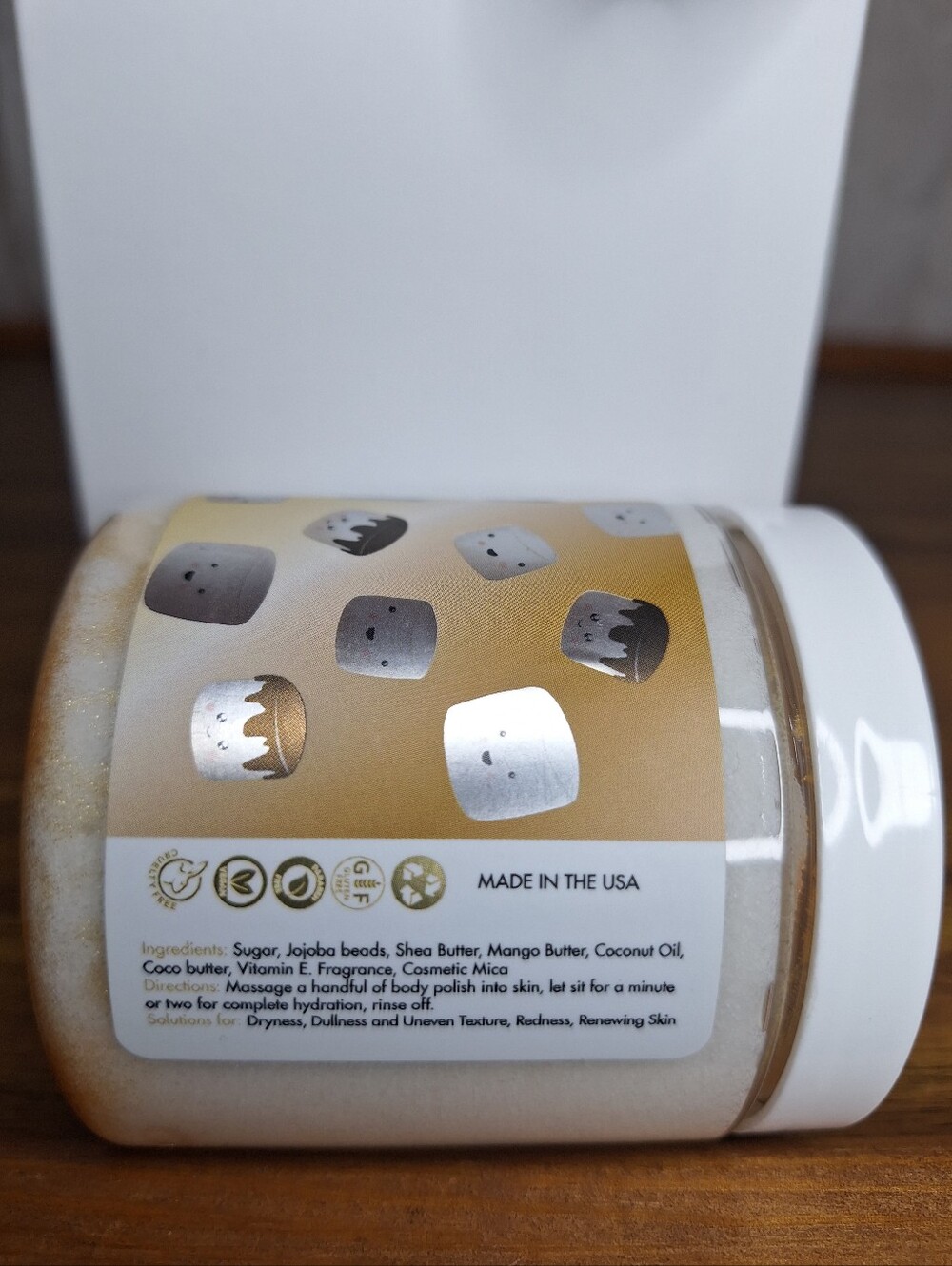 AMINNAH Smores Life Is Smore Fun Sugar Scrub 8oz NEW Self Care Gift Spa - Picture 2 of 3